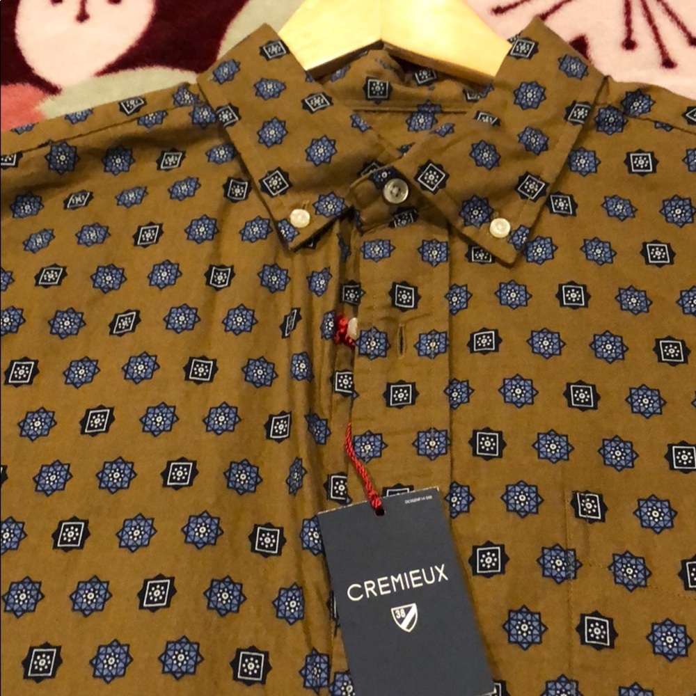 NWT CREMIEUX button Down Shirt